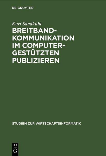 Produktbild: Breitbandkommunikation im computergest&uuml;tzten Publizieren