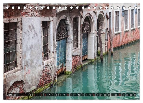 Produktbild: VENEDIG charmante Details (Tischkalender 2026 DIN A5 quer), CALVENDO Monatskalender
