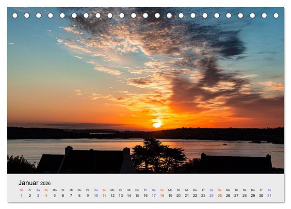Produktbild: Bretagne Traumhafte K&uuml;sten in Frankreichs Nordwesten (Tischkalender 2026 DIN A5 quer), CALVENDO Monatskalender