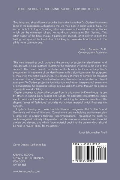 Produktbild: Projective Identification and Psychotherapeutic Technique