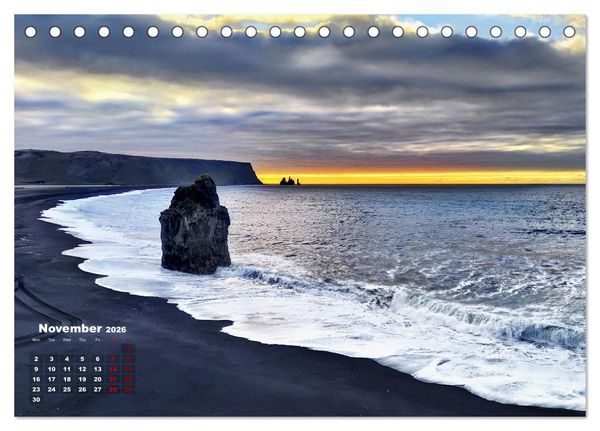 Produktbild: Iceland Beauty of Nature (Desk Calendar 2026 DIN A5 landscape), CALVENDO 12 Month DeskCalendar