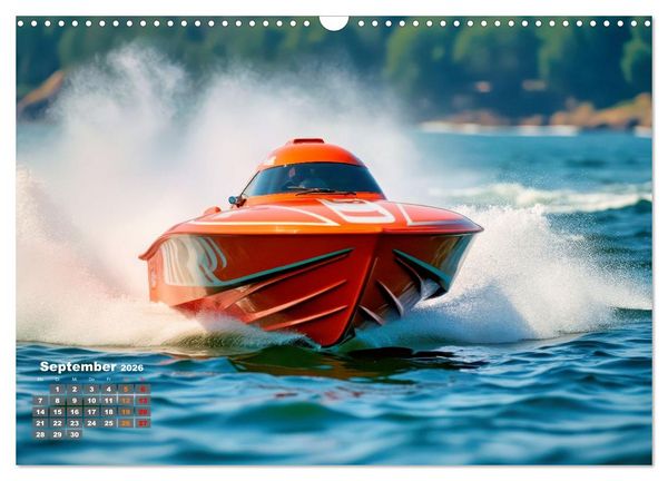 Produktbild: Speedboote (Wandkalender 2026 DIN A3 quer), CALVENDO Monatskalender