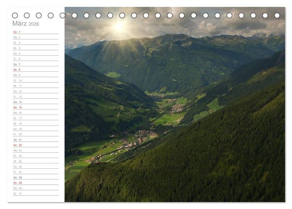 Produktbild: Wundervolle Pl&auml;tze in S&uuml;dtirol (Tischkalender 2026 DIN A5 quer), CALVENDO Monatskalender