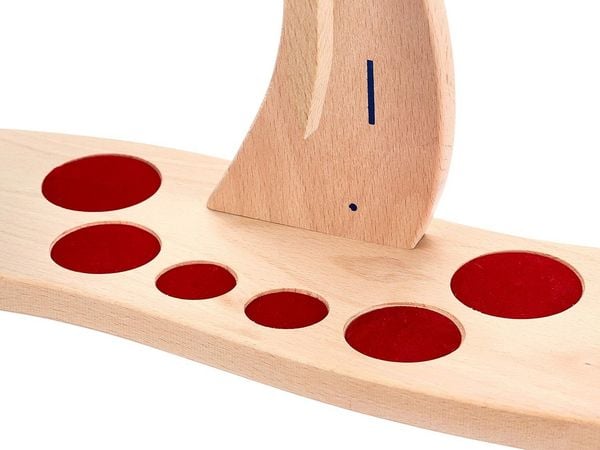 Produktbild: goki Waage, K&uuml;chenwaage mit Gewichten aus Holz