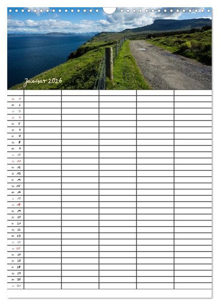 Produktbild: Isle of Skye - Schottlands Inseln - Familienplaner (Wandkalender 2026 DIN A3 hoch), CALVENDO Monatskalender