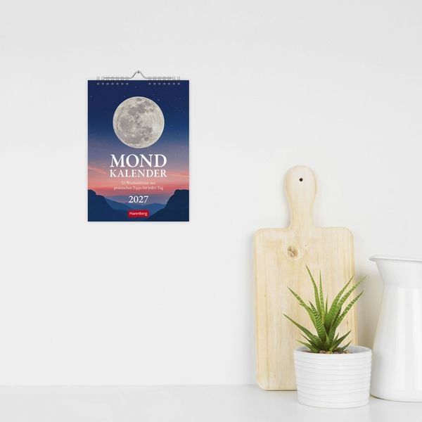 Produktbild: Mondkalender Wochenkalender 2027 - 53 Wochenbl&auml;tter mit praktischen Tipps f&uuml;r jeden Tag