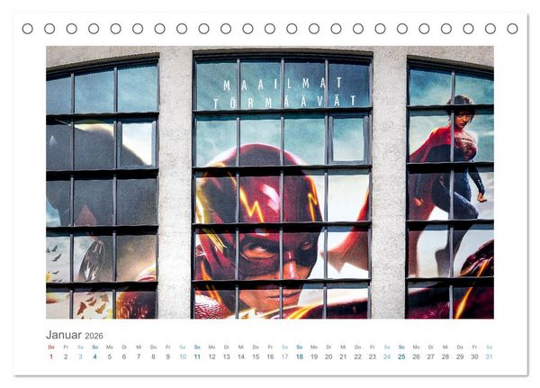Produktbild: Street Art and City Vibes (Tischkalender 2026 DIN A5 quer), CALVENDO Monatskalender