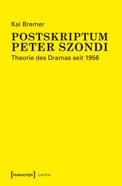 Produktbild: Postskriptum Peter Szondi