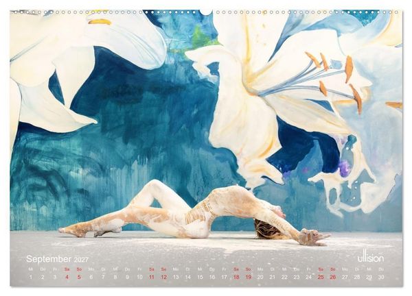 Produktbild: Farbspiele &ndash; Akt in Wei&szlig; (hochwertiger Premium Wandkalender 2027 DIN A2 quer), Kunstdruck in Hochglanz