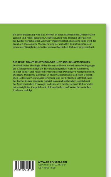 Produktbild: Praktische Theologie der Bestattung