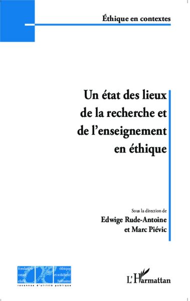 Produktbild: Un &eacute;tat des lieux de la recherche et de l'enseignement en &eacute;thique