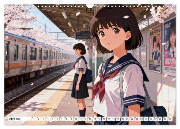 Produktbild: Zeitreise nach Tokio (Wandkalender 2026 DIN A3 quer), CALVENDO Monatskalender