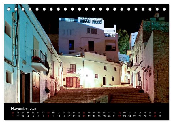 Produktbild: Ibiza by night (Tischkalender 2026 DIN A5 quer), CALVENDO Monatskalender