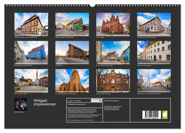 Produktbild: Wolgast Impressionen (hochwertiger Premium Wandkalender 2026 DIN A2 quer), Kunstdruck in Hochglanz
