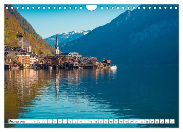Produktbild: Hallstatt - Impressionen im Fr&uuml;hling (Wandkalender 2026 DIN A4 quer), CALVENDO Monatskalender