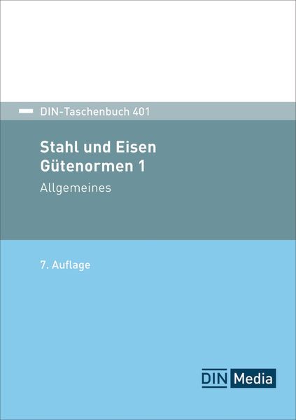 Produktbild: DIN-Taschenbuch 401