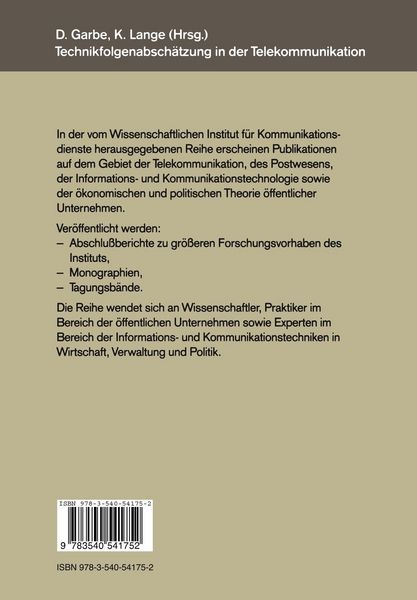 Produktbild: Technikfolgenabsch&auml;tzung in der Telekommunikation