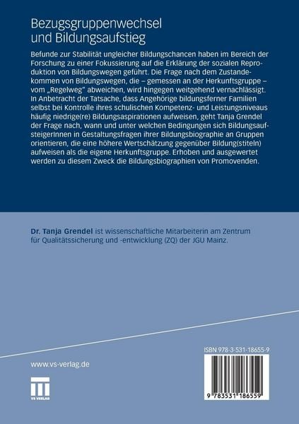 Produktbild: Bezugsgruppenwechsel und Bildungsaufstieg