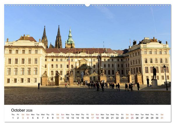 Produktbild: Walking around Prague (High Quality Premium Wall Calendar 2026 DIN A2 landscape),CALVENDO 12 Month Wall Calendar