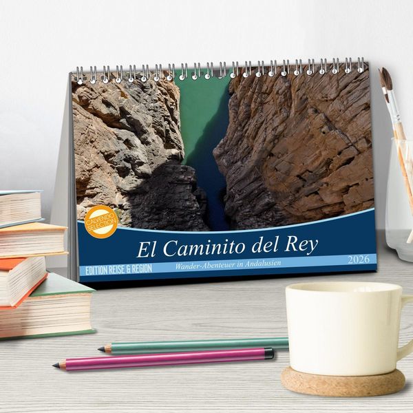 Produktbild: El Caminito del Rey (Tischkalender 2026 DIN A5 quer), CALVENDO Monatskalender