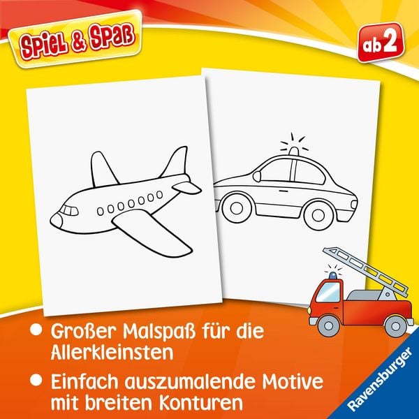 Produktbild: Spiel & Spa&szlig; - Mein allererster Malblock: Fahrzeuge