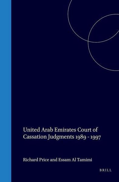 Produktbild: United Arab Emirates Court of Cassation Judgements