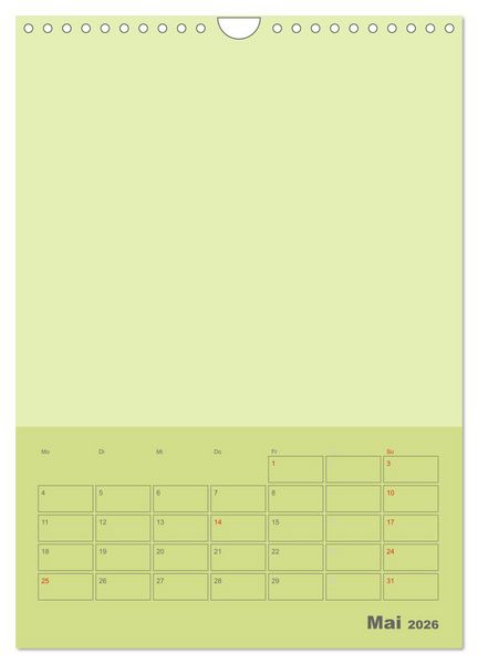 Produktbild: Bastel Terminkalender (Wandkalender 2026 DIN A4 hoch), CALVENDO Monatskalender