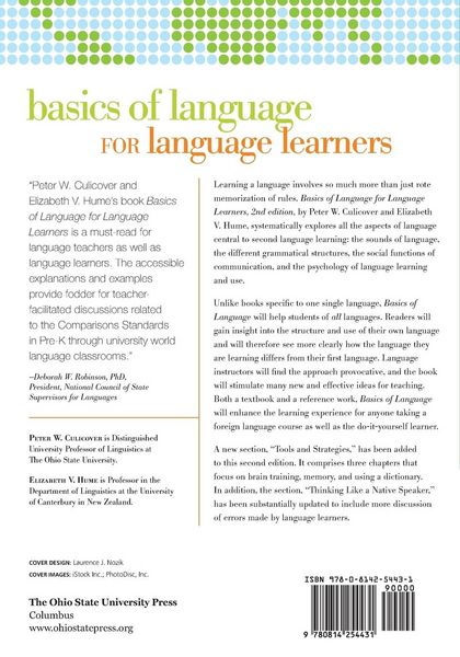Produktbild: Basics of Language for Language Learners, 2nd Edition