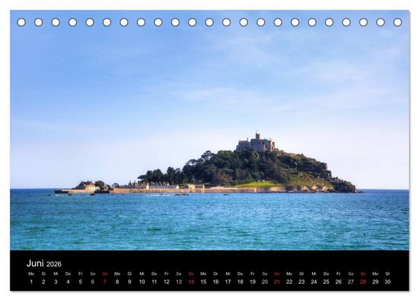 Produktbild: Cornwall (Tischkalender 2026 DIN A5 quer), CALVENDO Monatskalender