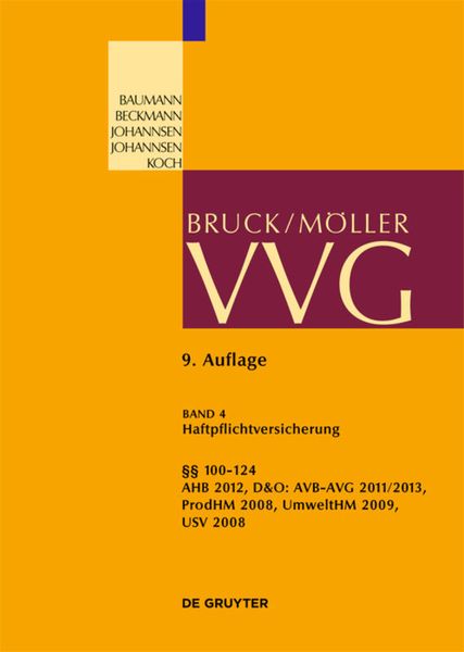 Produktbild: &sect;&sect; 100-124 VVG