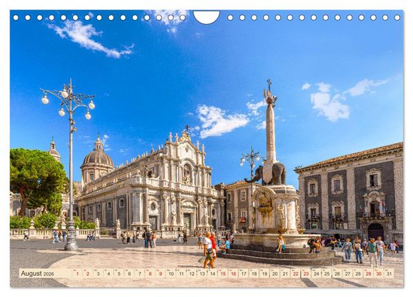 Produktbild: Sizilien, &Auml;tna-Catania-Cefalu-Messina-Syrakus-Taormina-Tindari (Wandkalender 2026 DIN A4 quer), CALVENDO Monatskalender