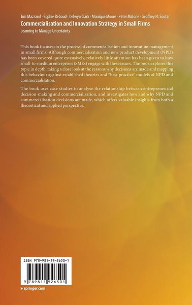 Produktbild: Commercialisation and Innovation Strategy in Small Firms