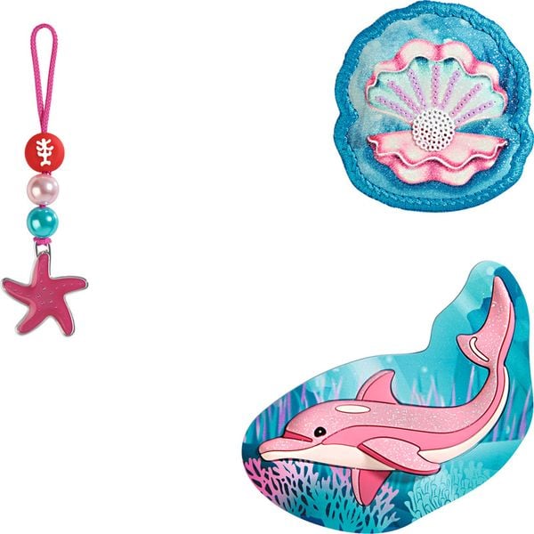 Produktbild: STEP BY STEP&reg; Schulrucksack Zubeh&ouml;rset Magic Mags, Sweet Dolphin Lou