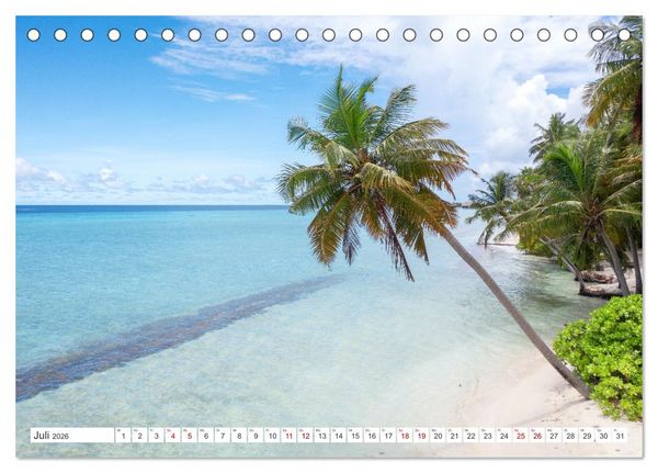 Produktbild: Malediven, Perle im Indischen Ozean (Tischkalender 2026 DIN A5 quer), CALVENDO Monatskalender