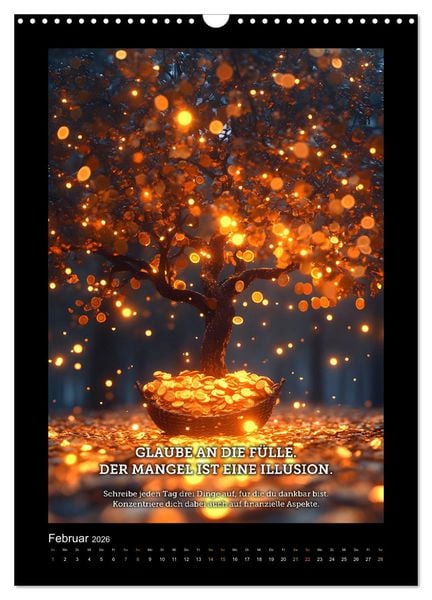 Produktbild: Vom Tr&auml;umen zum Tun! - Erschaffe dir in 12 Monaten dein Million&auml;rs-Mindset. (Wandkalender 2026 DIN A3 hoch), CALVENDO Monatskalender