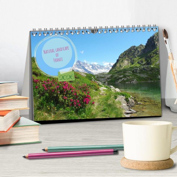 Produktbild: Natural landscape of France (Desk Calendar 2026 DIN A5 landscape), CALVENDO 12 Month DeskCalendar