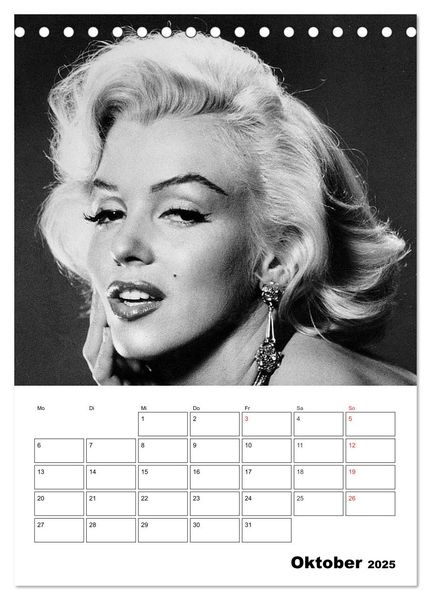 Produktbild: Marilyn Monroe. Weltstar und Sexsymbol (Tischkalender 2025 DIN A5 hoch), CALVENDO Monatskalender