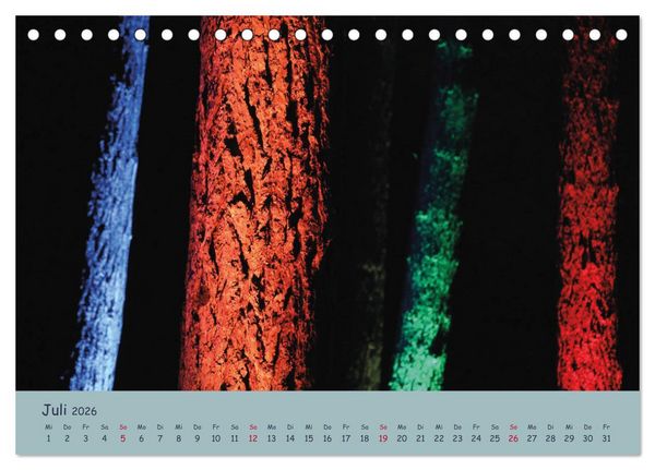 Produktbild: Leuchtfarben (Tischkalender 2026 DIN A5 quer), CALVENDO Monatskalender