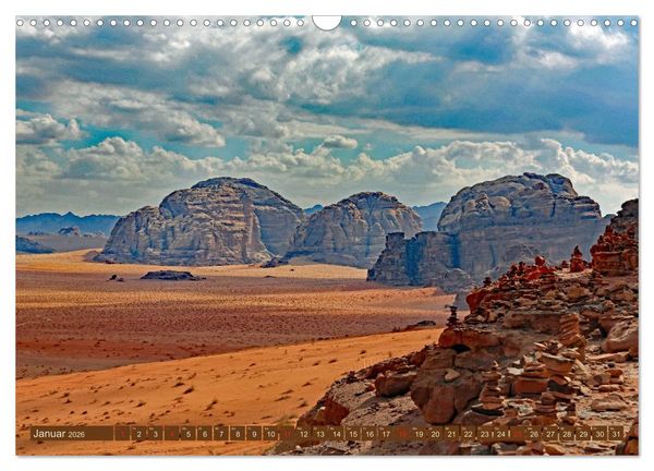 Produktbild: Die W&uuml;ste Wadi Rum (Wandkalender 2026 DIN A3 quer), CALVENDO Monatskalender