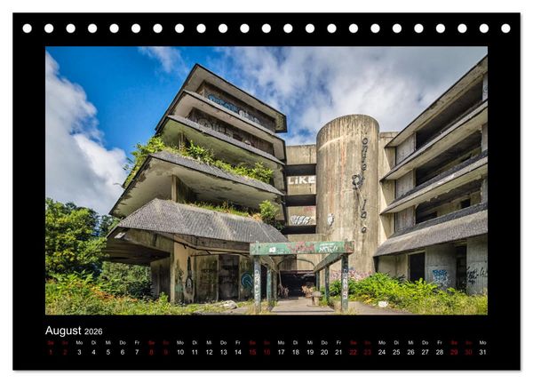 Produktbild: Morbider Charme - Vergessene Orte auf den Azoren - (Tischkalender 2026 DIN A5 quer), CALVENDO Monatskalender