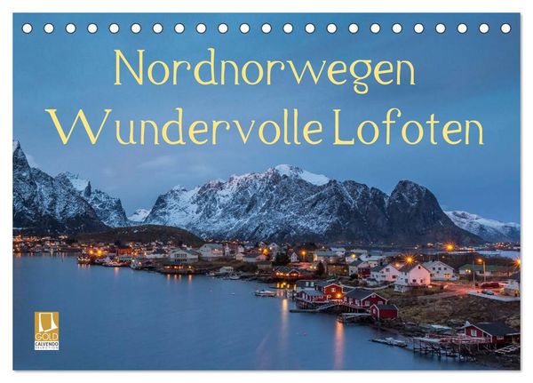Nordnorwegen - Wundervolle Lofoten (Tischkalender 2024 DIN A5 quer), CALVENDO Monatskalender