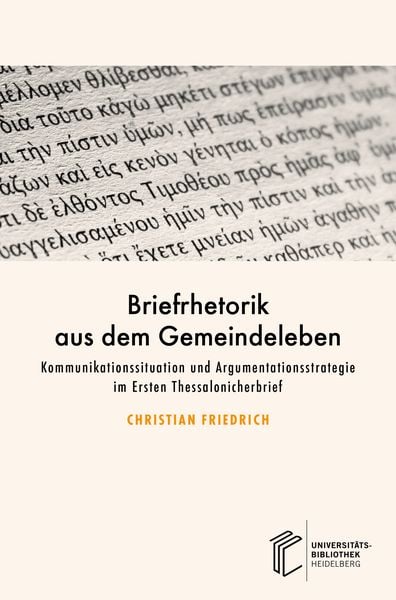 Produktbild: Briefrhetorik aus dem Gemeindeleben