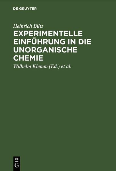 Produktbild: Experimentelle Einf&uuml;hrung in die unorganische Chemie