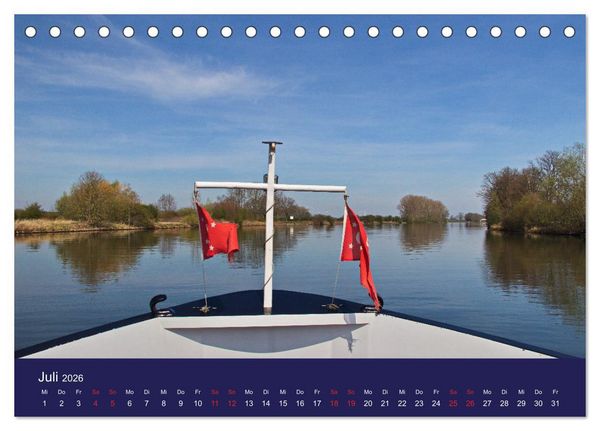 Produktbild: Weser-Impressionen (Tischkalender 2026 DIN A5 quer), CALVENDO Monatskalender