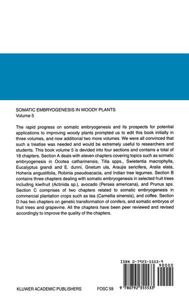 Produktbild: Somatic Embryogenesis in Woody Plants