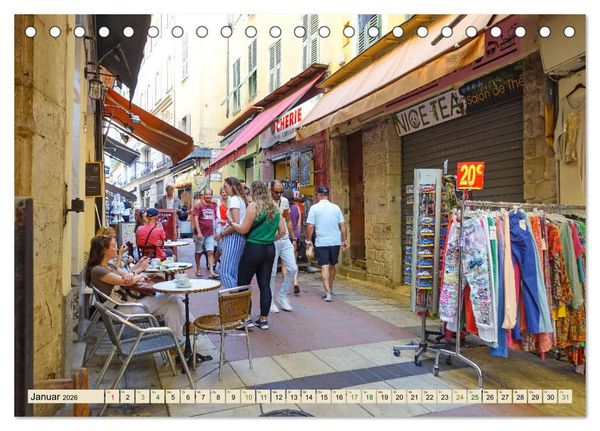 Produktbild: Nizza Bezaubernde Stadt (Tischkalender 2026 DIN A5 quer), CALVENDO Monatskalender