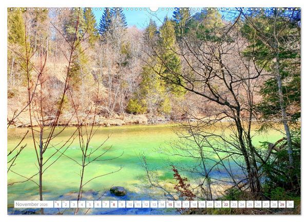 Produktbild: Meine Isar bei Geretsried (hochwertiger Premium Wandkalender 2026 DIN A2 quer), Kunstdruck in Hochglanz