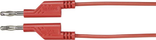Produktbild: VOLTCRAFT MS5/RT Messleitung Lamellenstecker 4mm Lamellenstecker 4mm 5.00m Rot 1St.