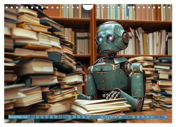 Produktbild: Robots Are Just People Too (Wall Calendar 2026 DIN A4 landscape), CALVENDO 12 Month Wall Calendar