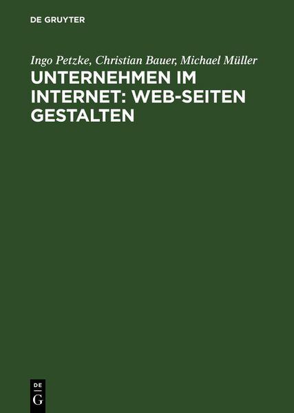 Produktbild: Unternehmen im Internet: Web-Seiten gestalten